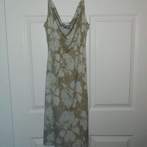 Women's size Large floral clingy dress